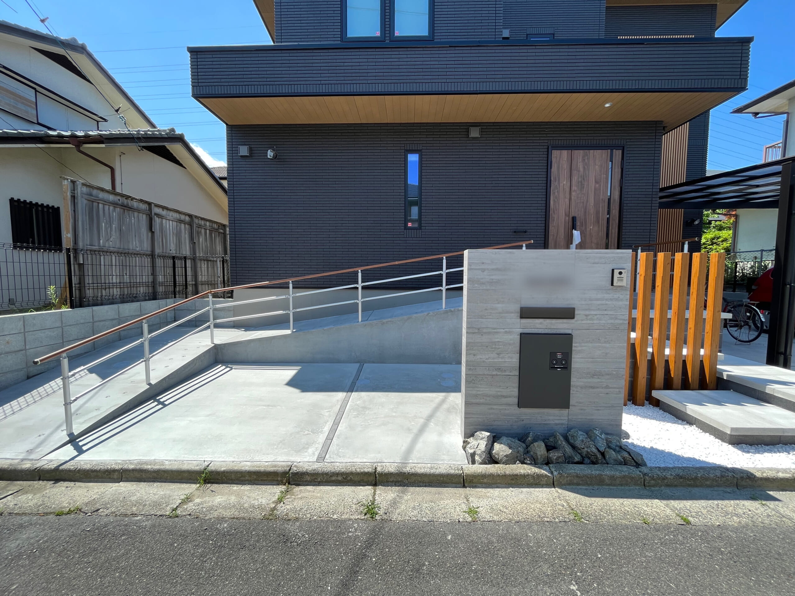 和泉市M邸の外構工事